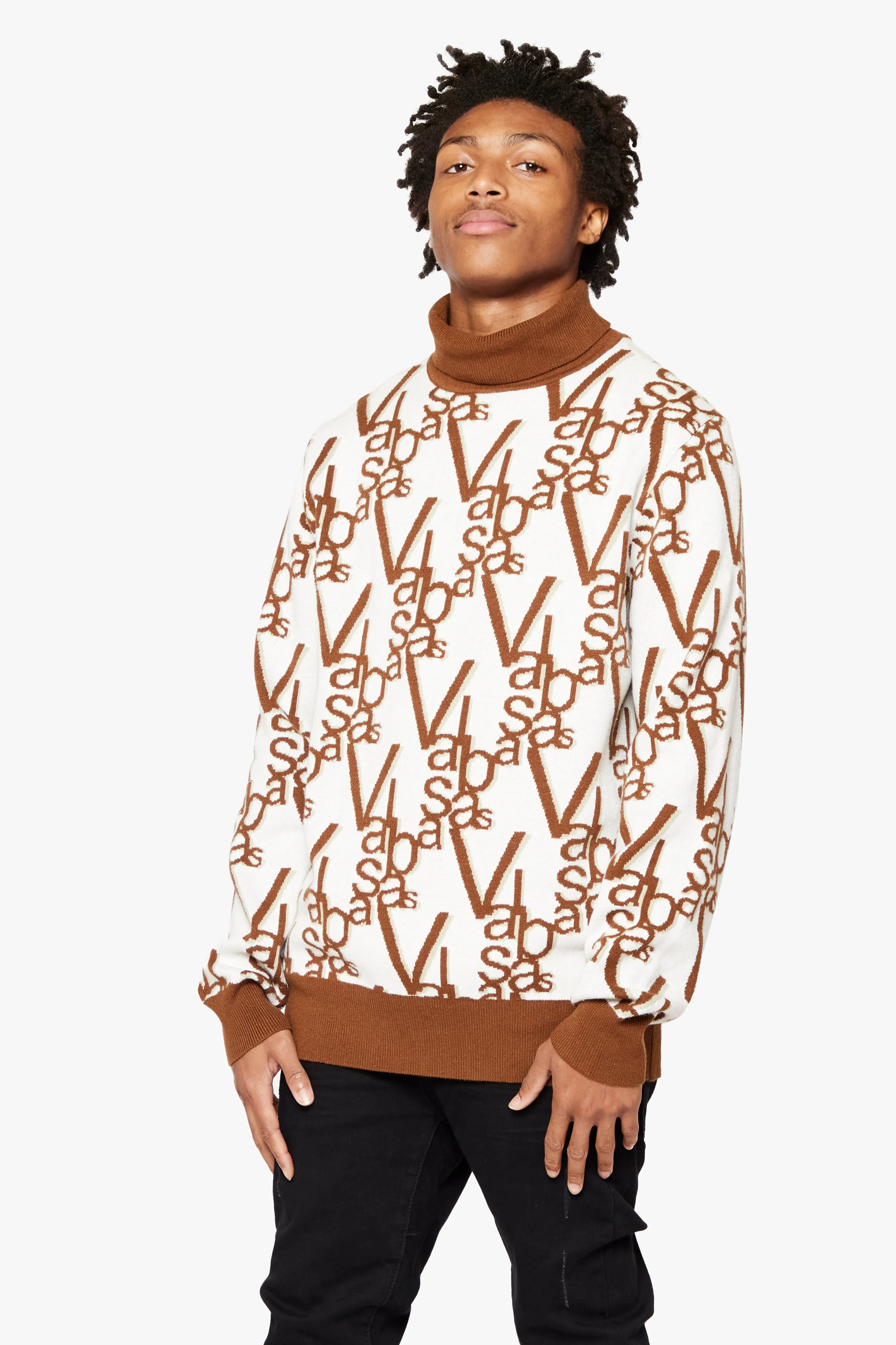 "ELYSIAN" CARAMEL TURTLE NECK