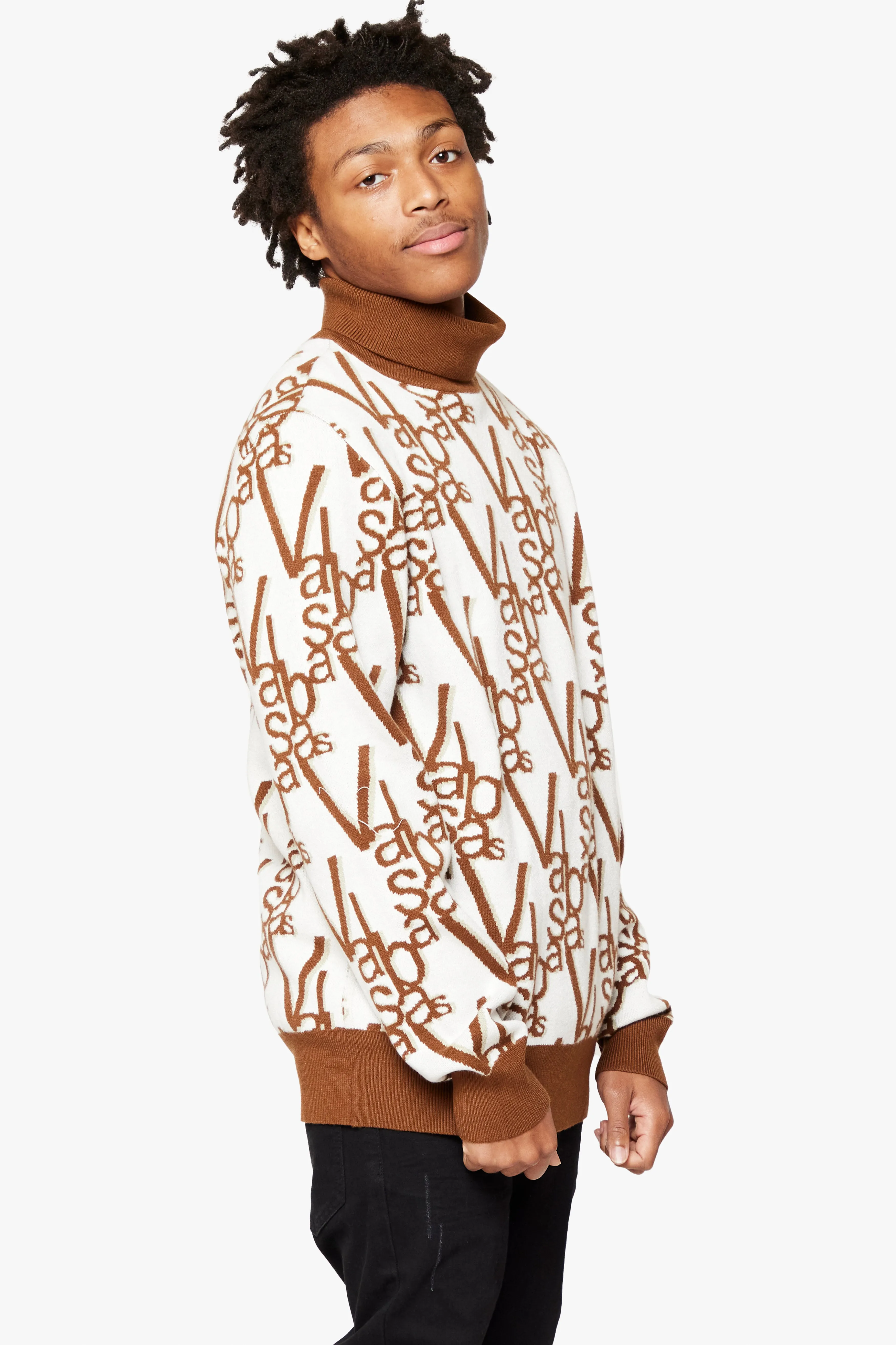 "ELYSIAN" CARAMEL TURTLE NECK