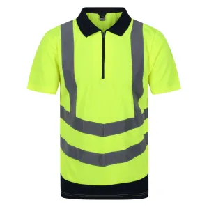 Regatta Professional Mens Hi Vis Pro Reflective Polo Work Shirt - Sale
