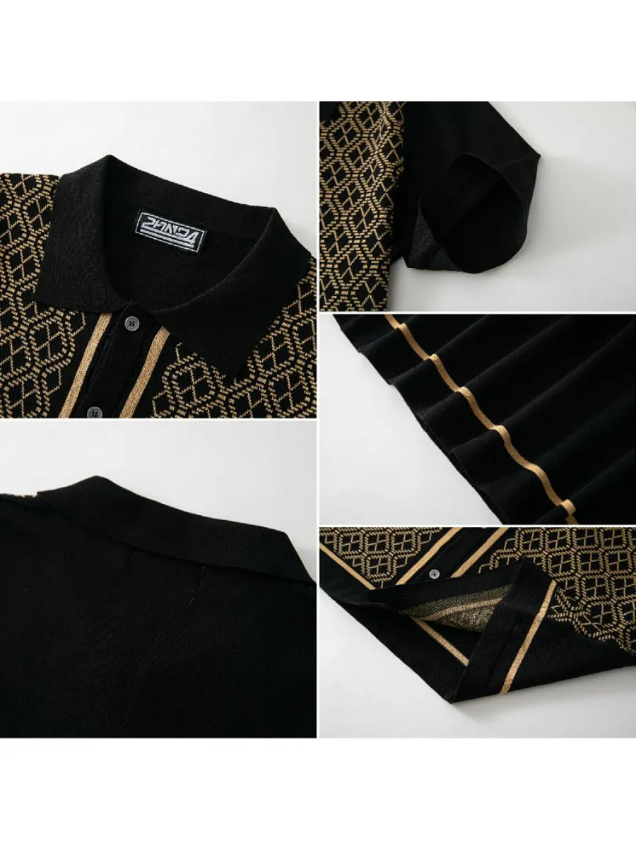 Retro Knitted Polo Style Cardigans