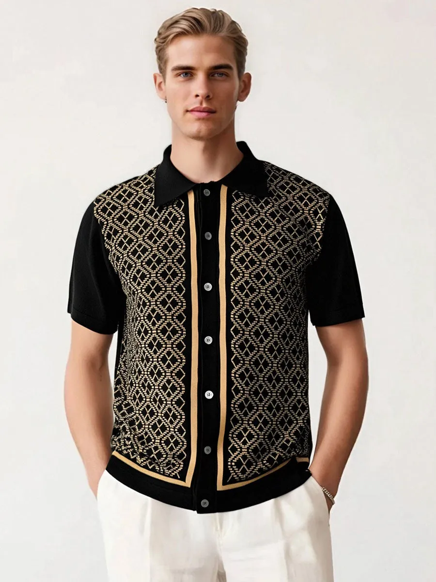 Retro Knitted Polo Style Cardigans
