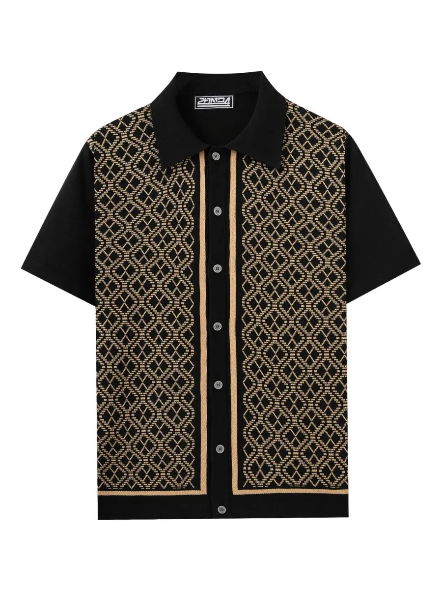 Retro Knitted Polo Style Cardigans