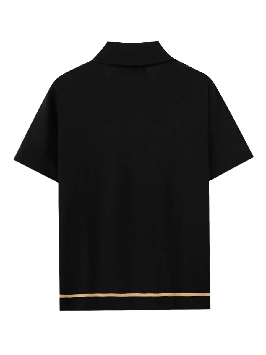 Retro Knitted Polo Style Cardigans