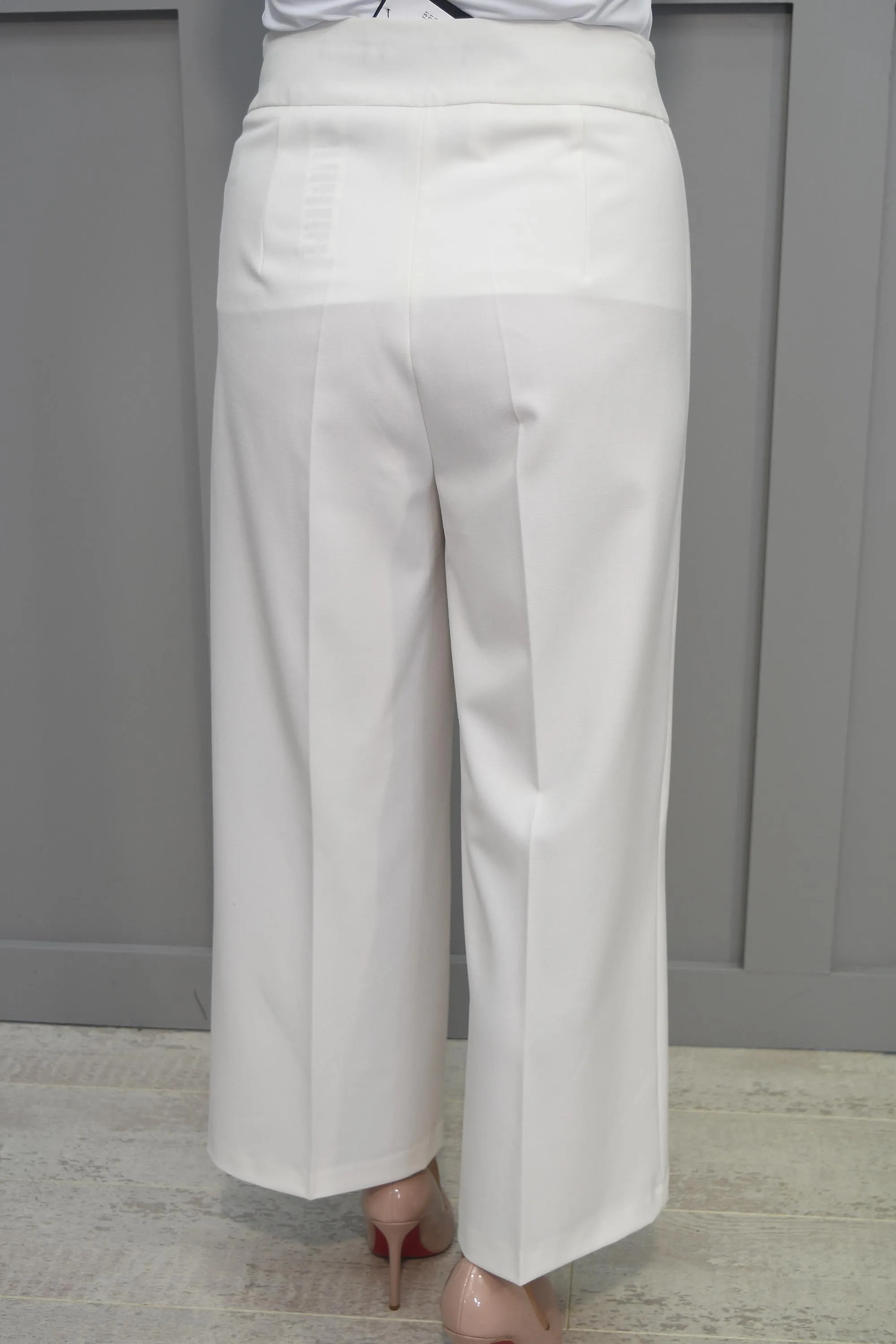 Robell Wide Gigi Cream Trousers 09 - 52504 5405 112