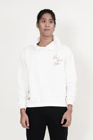 Self Love Club! Long Sleeve Hoodies (White)