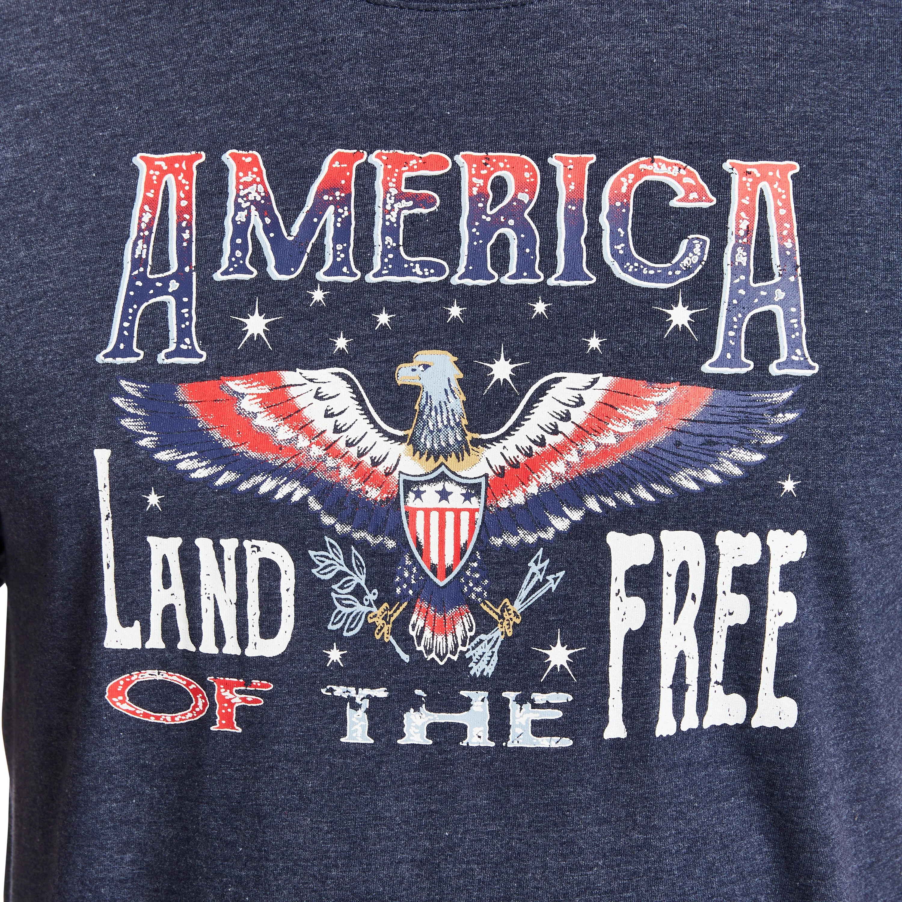 SHORT SLEEVE CREW NECK PATRIOTIC TEE-SHIRT