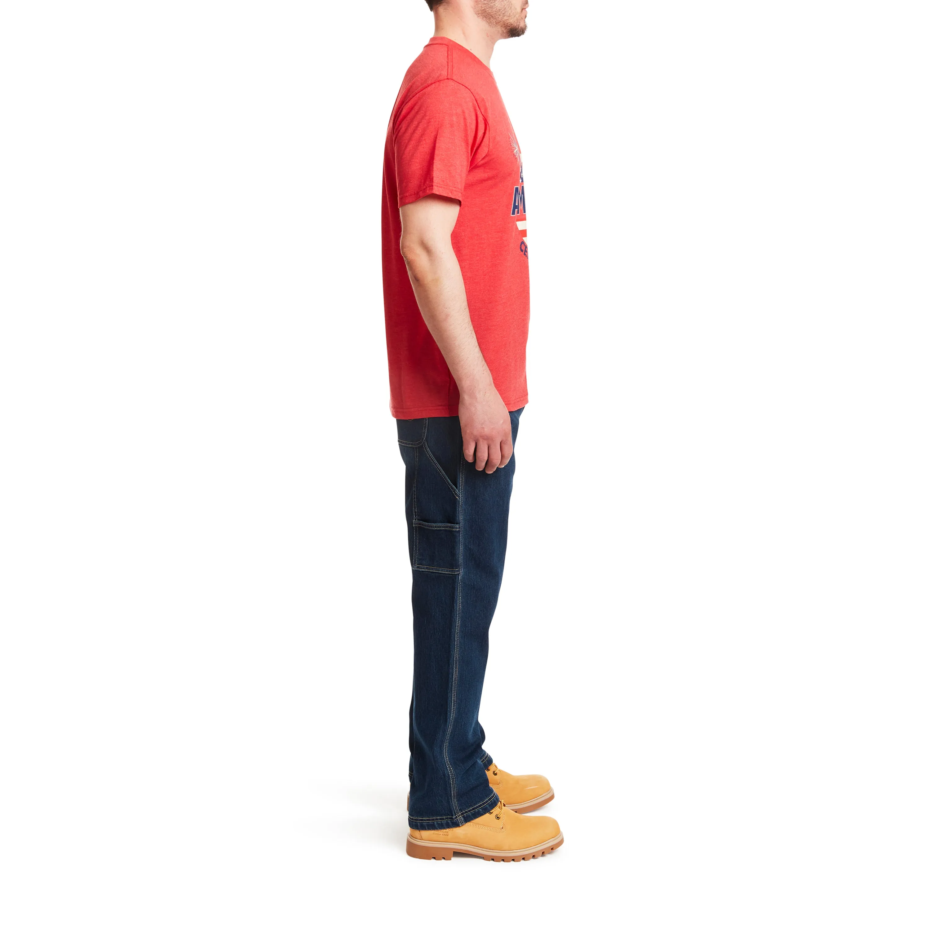SHORT SLEEVE CREW NECK PATRIOTIC TEE-SHIRT