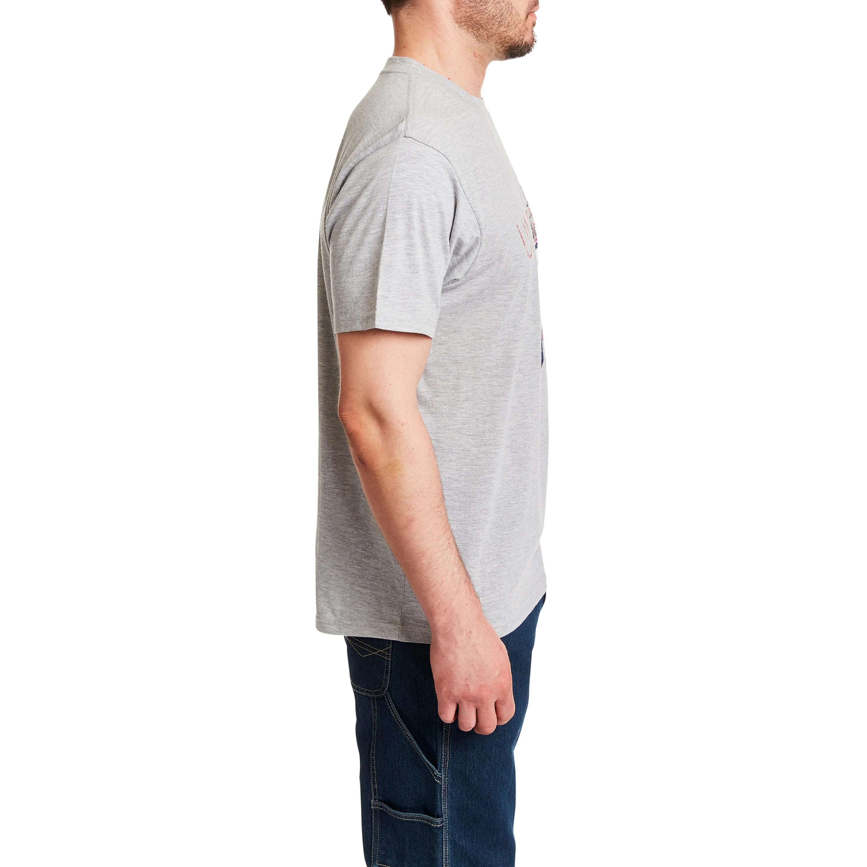 SHORT SLEEVE CREW NECK PATRIOTIC TEE-SHIRT