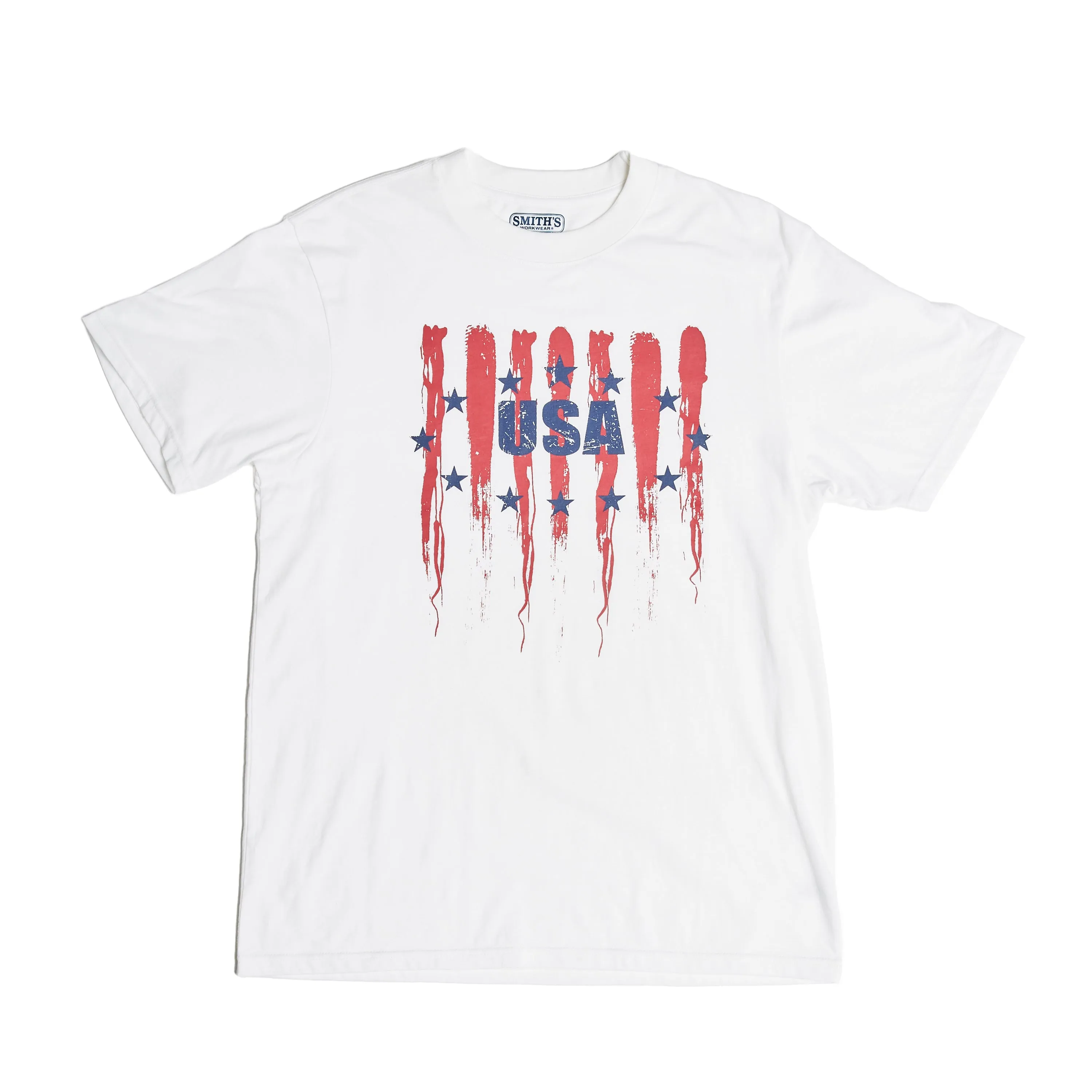 SHORT SLEEVE CREW NECK PATRIOTIC TEE-SHIRT