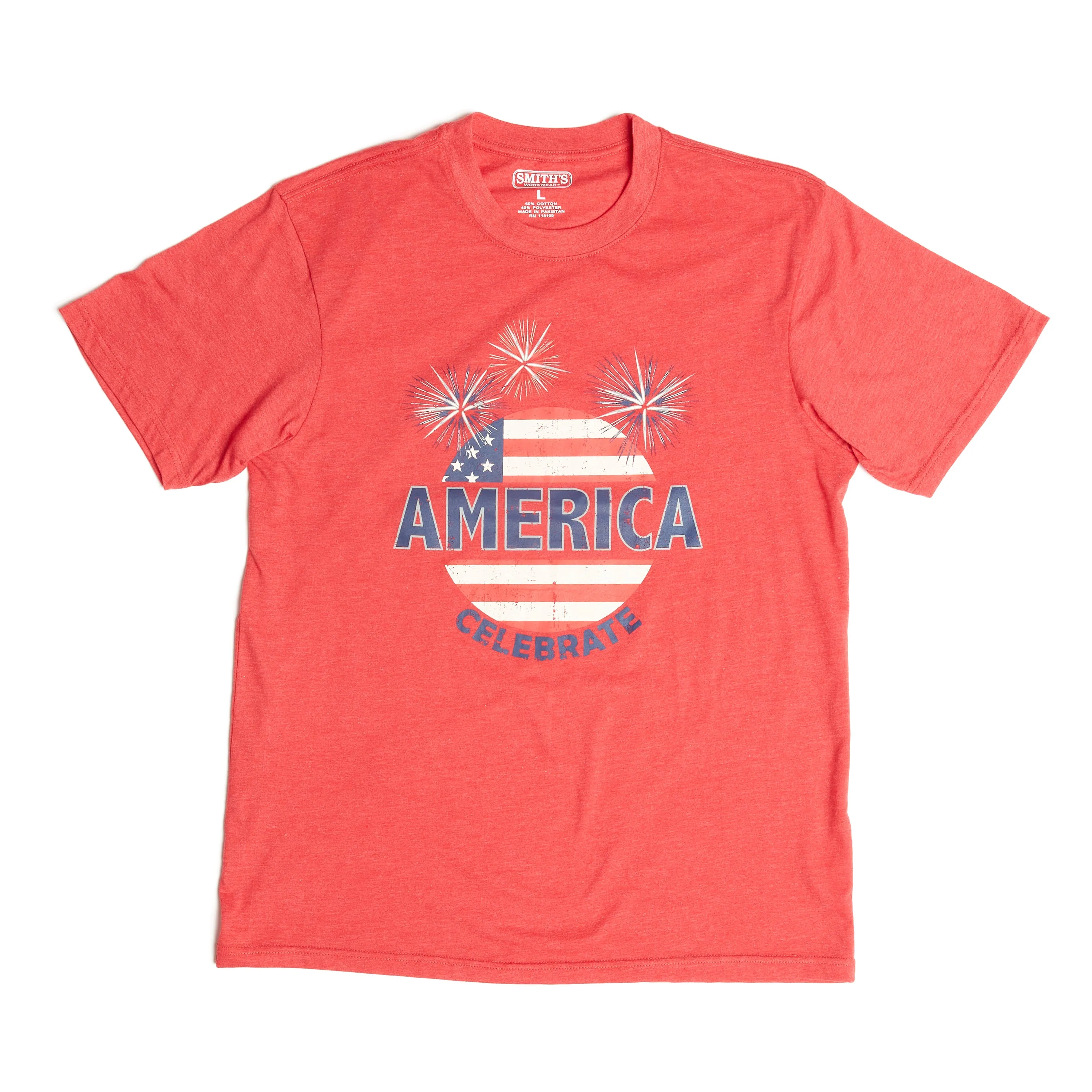 SHORT SLEEVE CREW NECK PATRIOTIC TEE-SHIRT