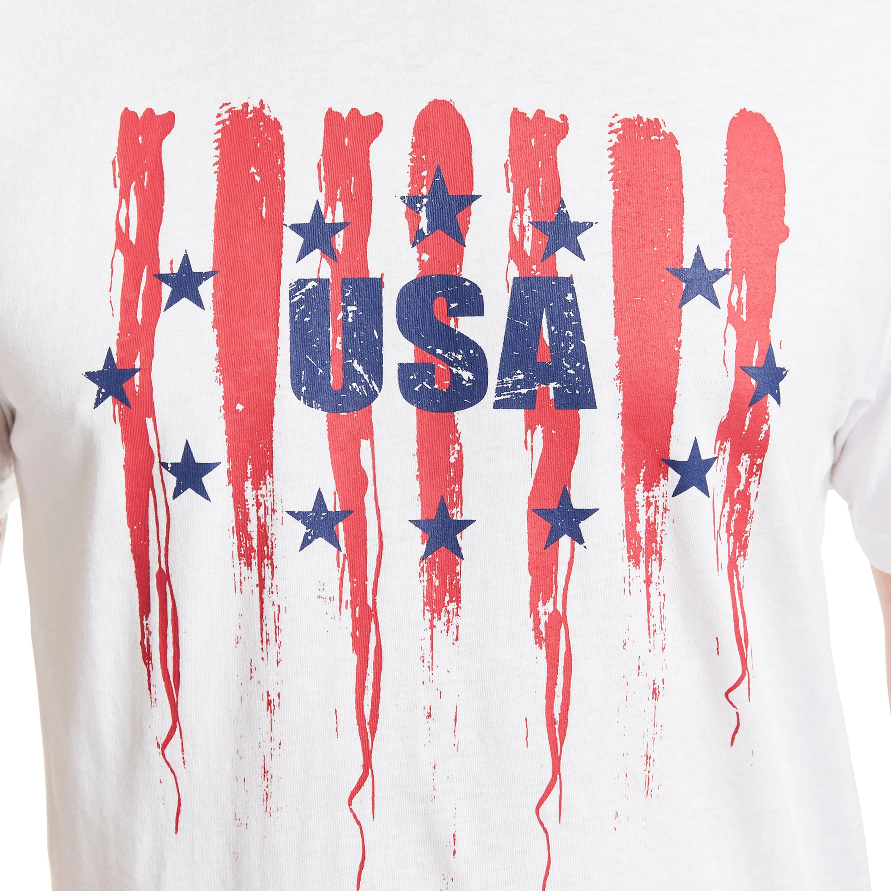 SHORT SLEEVE CREW NECK PATRIOTIC TEE-SHIRT
