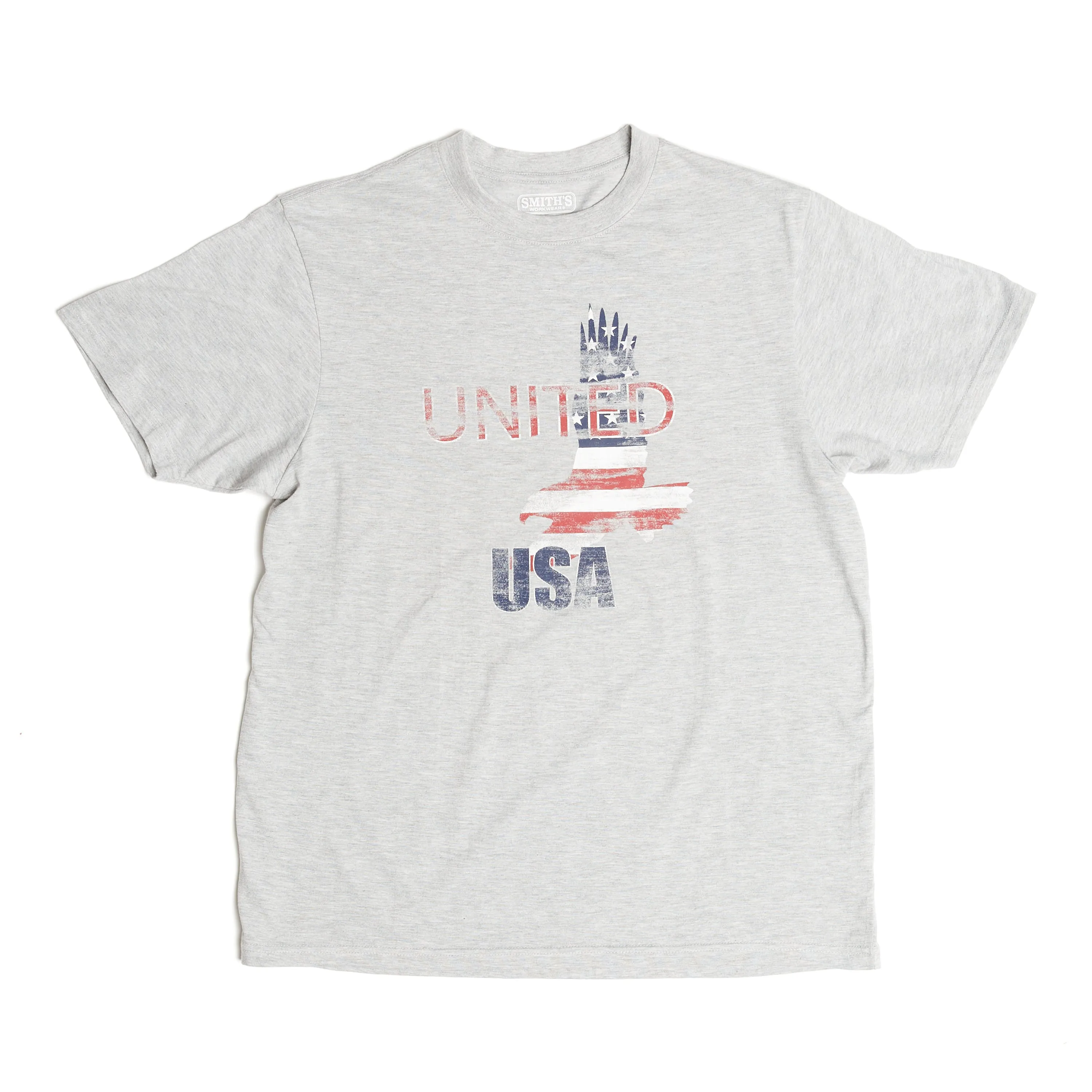 SHORT SLEEVE CREW NECK PATRIOTIC TEE-SHIRT
