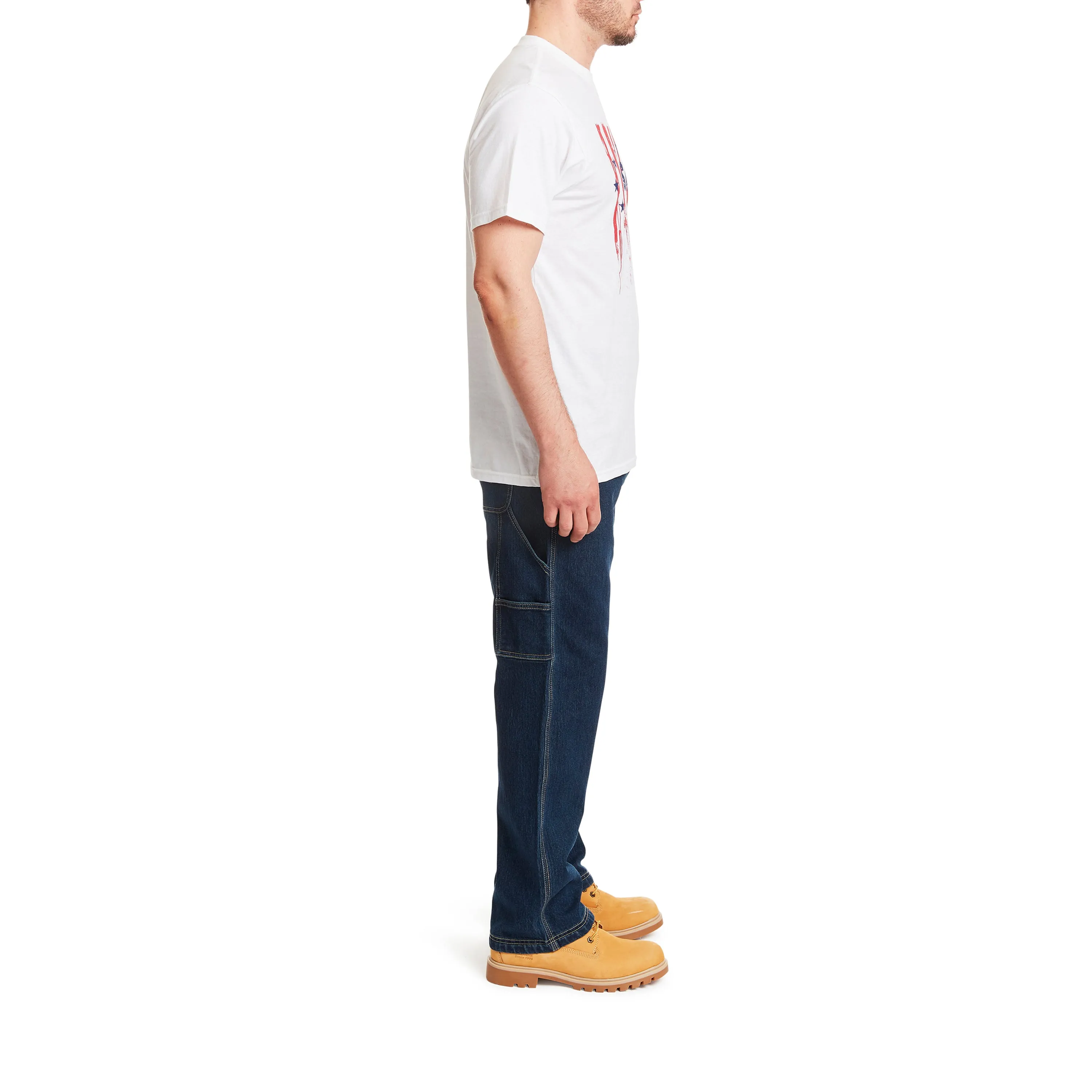 SHORT SLEEVE CREW NECK PATRIOTIC TEE-SHIRT
