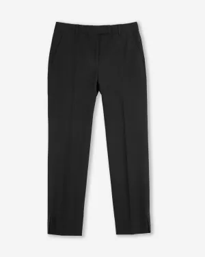 Slim fit trousers in two-way stretch cotton gabardine
