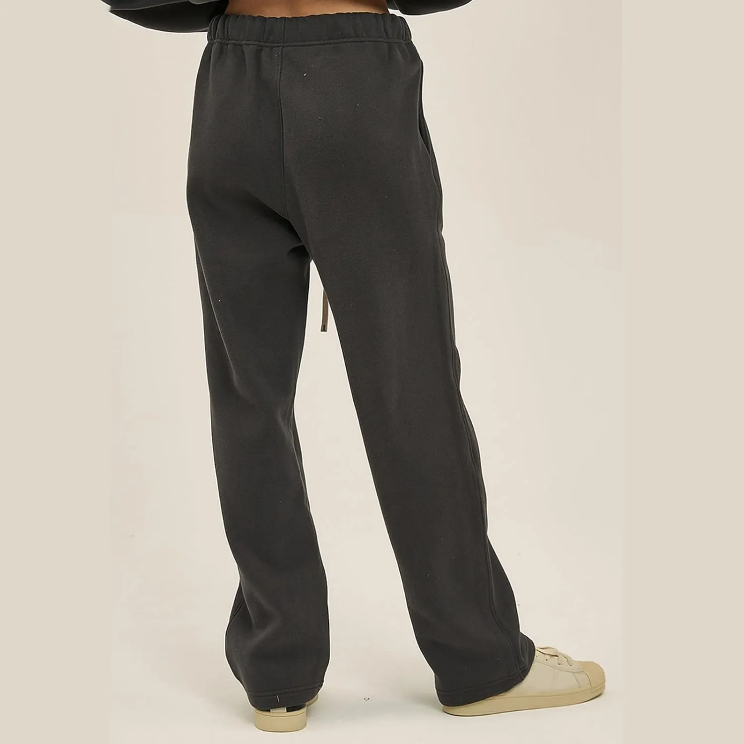 Straight Leg Sweatpants Men Plain Athletic Pants Open Bottom Casual Relaxed Fit Fall Trousers Baggy Gym Track Pants