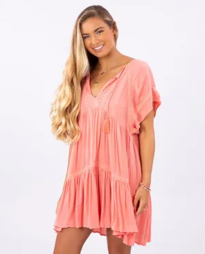 Sweet Mornings Dress - Dusty Rose