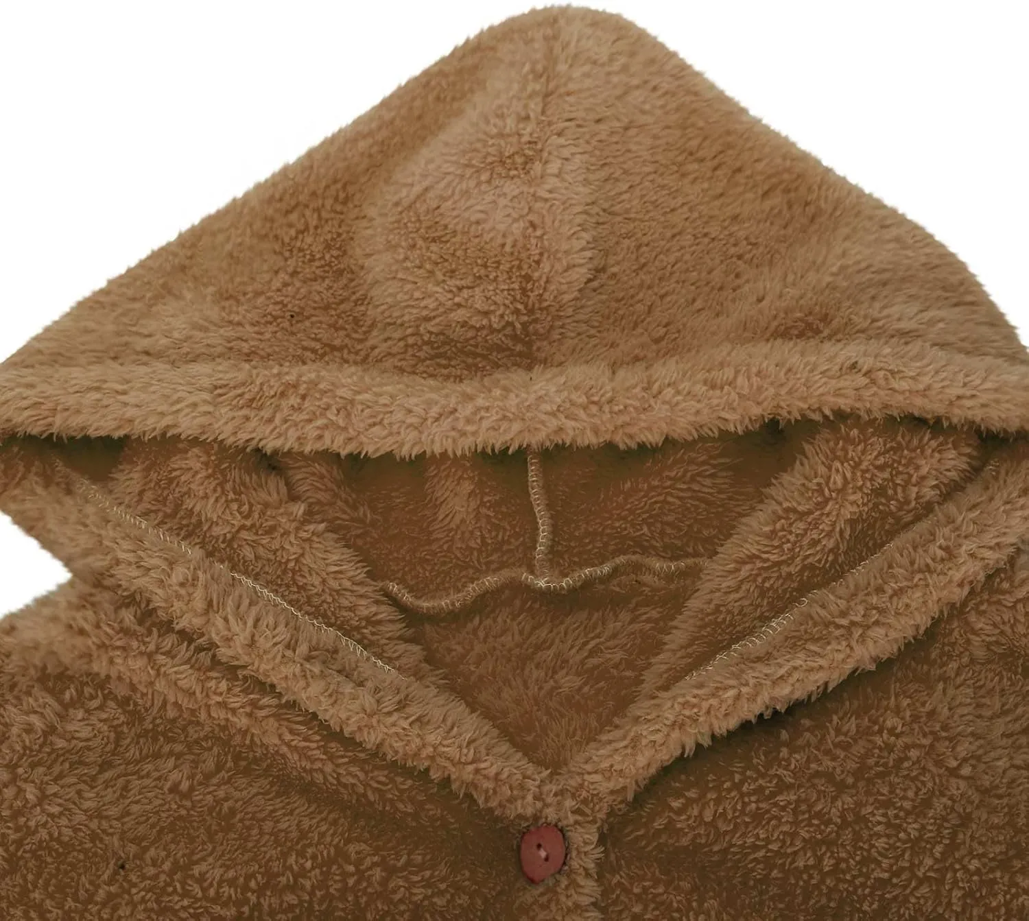 TANGNADE Dressy Winter Jackets for Women 2024 Trendy Plus Size Button Plush Hooded Loose Cardigan Wool Coat Winter Jacket