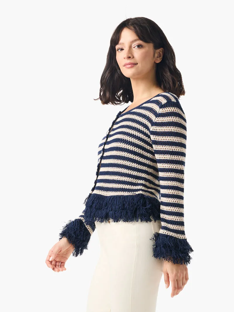Theodora Twilight Fringe Cardigan - Nic & Zoe Style S241127