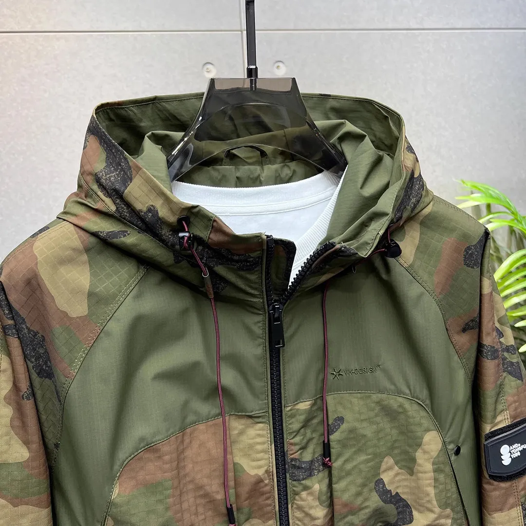 WARREN - Camouflagejack met capuchon voor heren