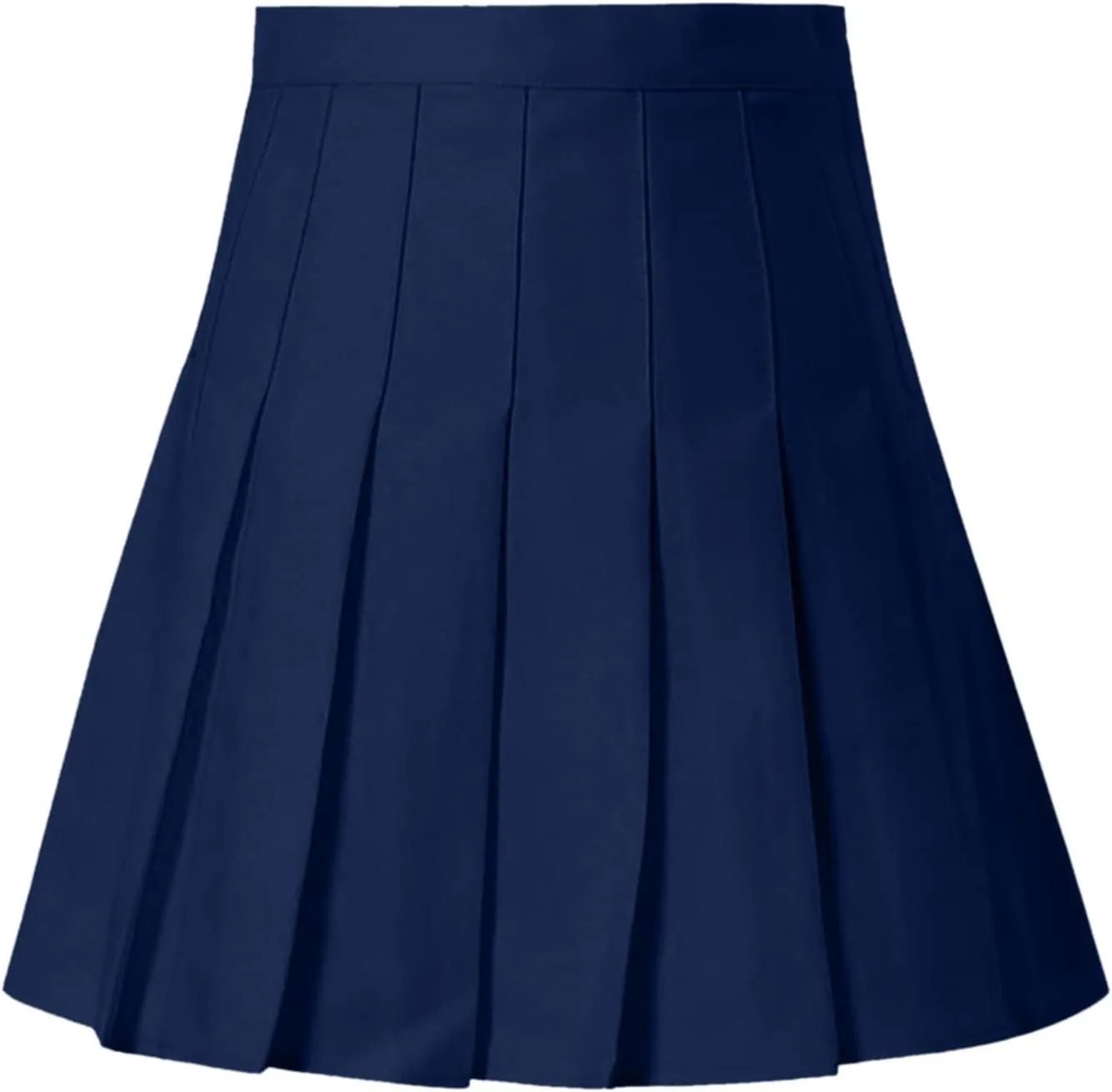 Womens Girls Solid Pleated Skirt Basic Skirt Aline Design Skirt Formal Skirt Set for Women