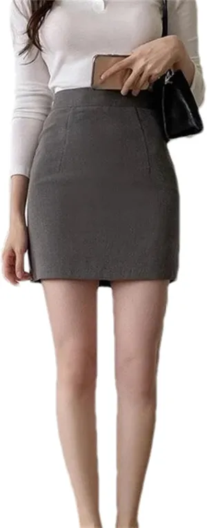 Women's Office Wrap Suit Skirt  Mini Tight Formal Short Pencil Skirt Casual Clothing for Work